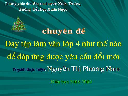 Chuyên đề TLV lớp 4 TT