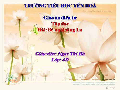 Tuần 21. Bè xuôi sông La