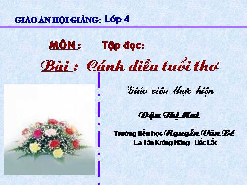 Tuần 15. Cánh diều tuổi thơ