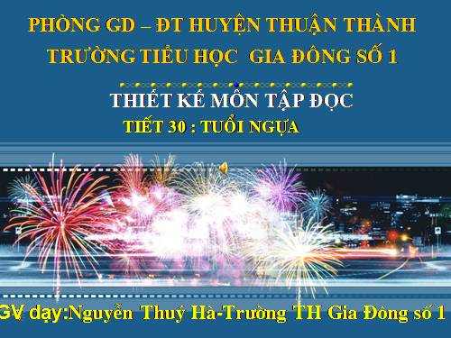 Tuần 15. Tuổi Ngựa