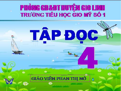 Tuần 31. Con chuồn chuồn nước