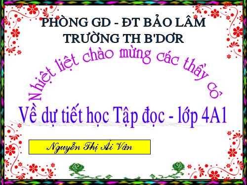 Tuần 31. Con chuồn chuồn nước