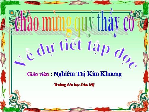 Tuần 19. Chuyện cổ tích về loài người