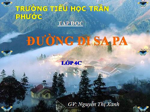 Tuần 29. Đường đi Sa Pa