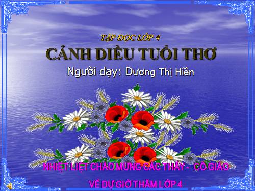 Tuần 15. Cánh diều tuổi thơ