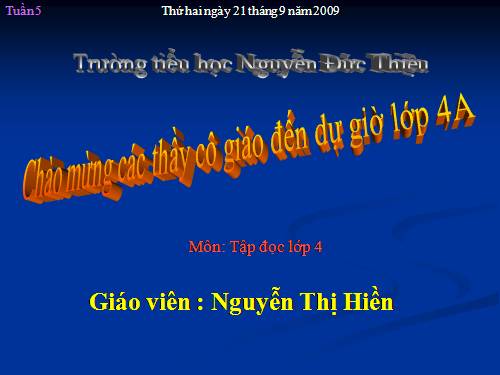 Tuần 5. Những hạt thóc giống