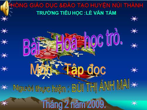 Tuần 23. Hoa học trò