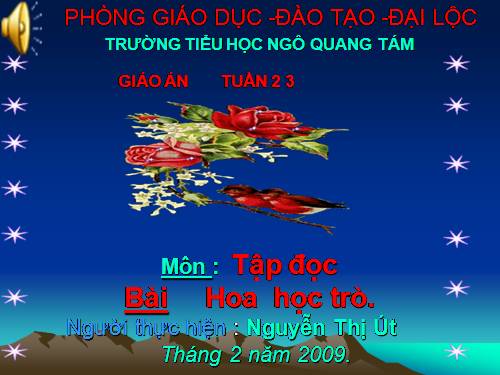 Tuần 23. Hoa học trò