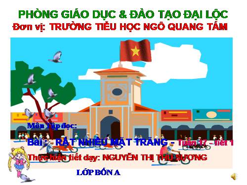 Tuần 17. Rất nhiều mặt trăng