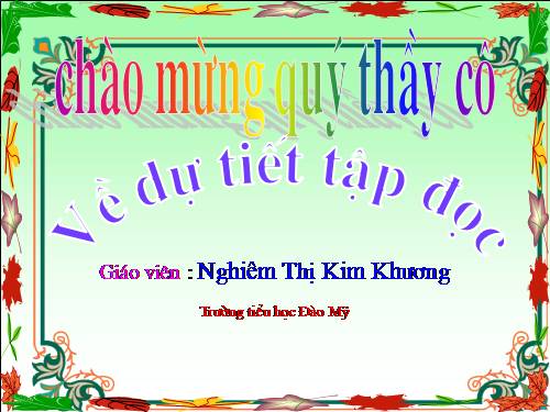 Tuần 19. Chuyện cổ tích về loài người