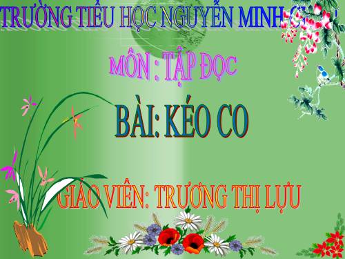 Tuần 16. Kéo co