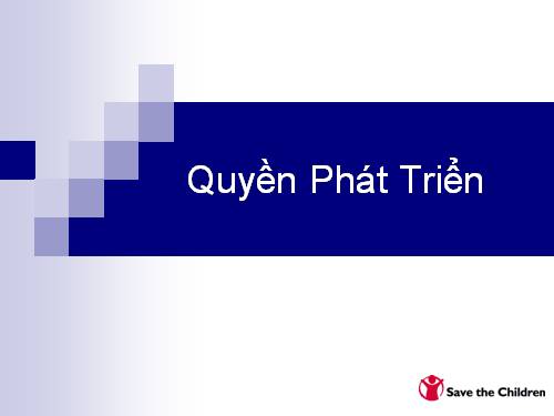 quyen tre em(quyền phát triển)