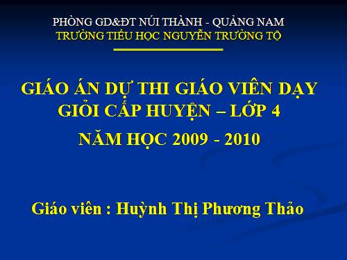 Tuần 5. Những hạt thóc giống