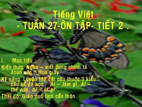 Tuần 28. Ôn tập Giữa Học kì II