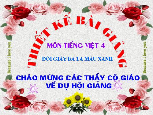Tuần 8. Đôi giày ba ta màu xanh