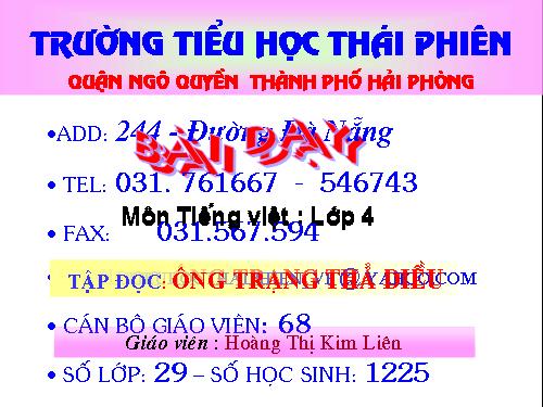 Tuần 11. Ông Trạng thả diều