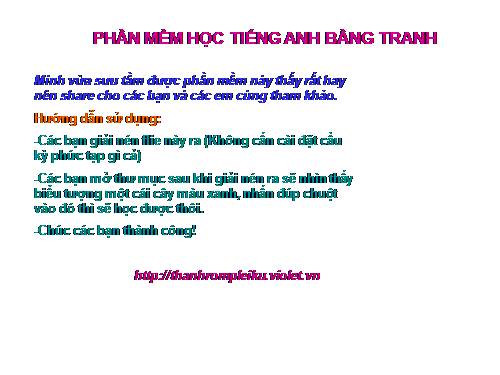 phần mềm học tiếng anh bằng hình ảnh