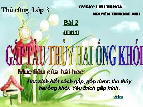 Bài 1. Gấp tàu thủy hai ống khói