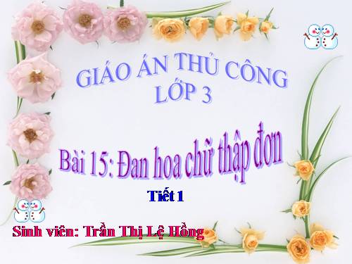 Bài 12. Đan nong mốt