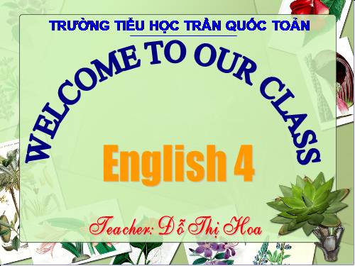 bài giảng tiếng anh lớp 4