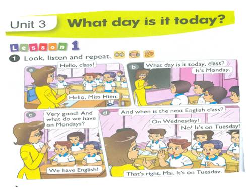 TA4_MỚI UNIT 3: WHAT DAY IS IT TODAY?