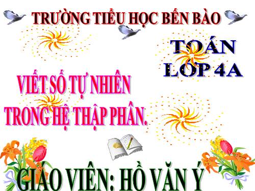 Viết số tự nhiên trong hệ thập phân