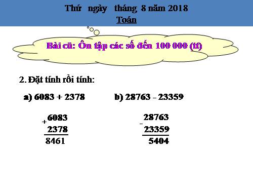 Biểu thức có chứa một chữ