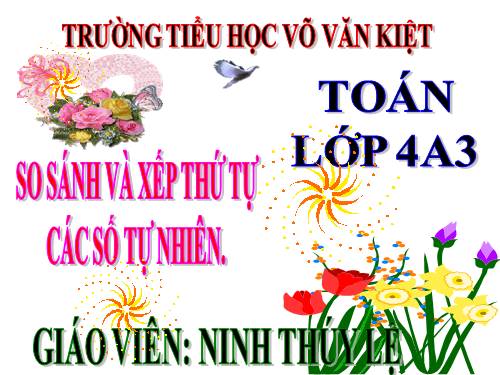 So sánh và xếp thứ tự các số tự nhiên ...