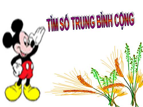 Tìm số trung bình cộng