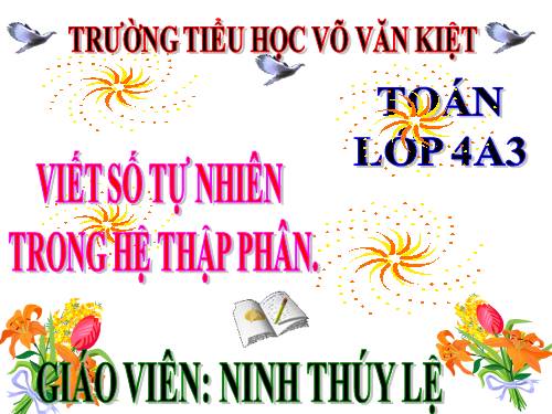 Viết số tự nhiên trong hệ thập phân