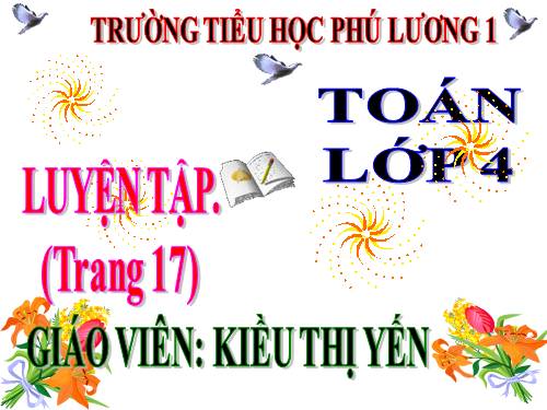 Luyện tập Trang 17