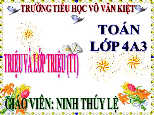 Triệu và lớp triệu