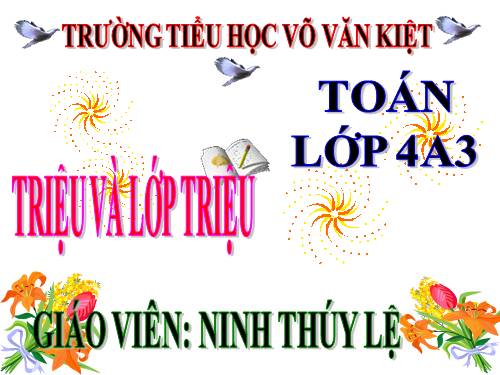 Triệu và lớp triệu