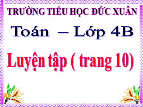 Luyện tập Trang 10