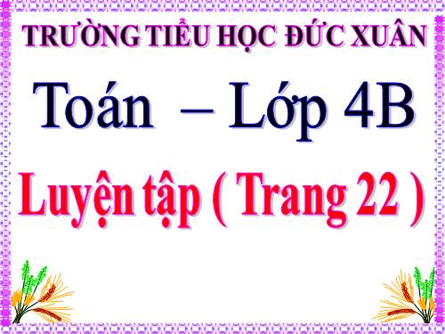 Luyện tập Trang 22