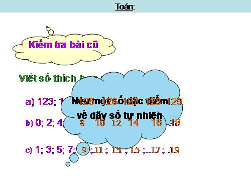 Viết số tự nhiên trong hệ thập phân