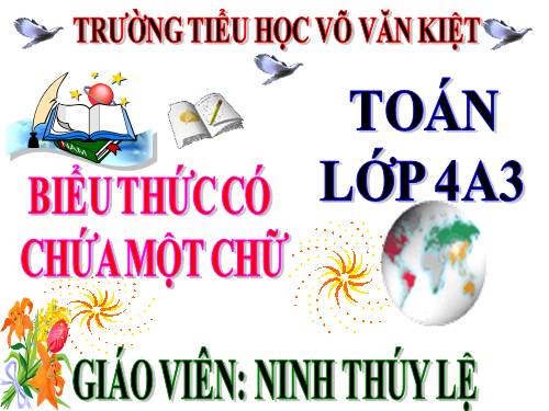 Biểu thức có chứa một chữ