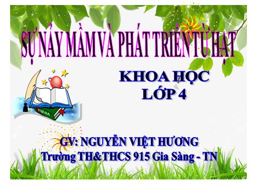 Khoa học: Sử nảy mầm từ hạt