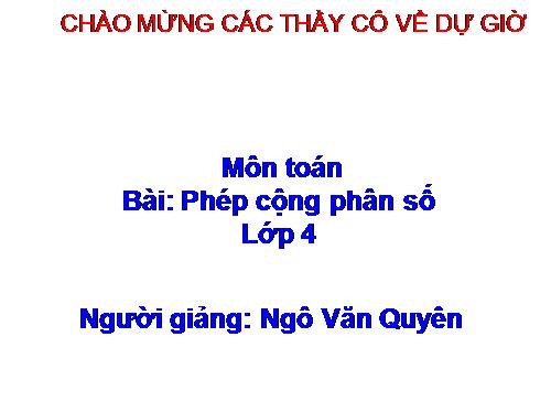 Phép cộng phân số