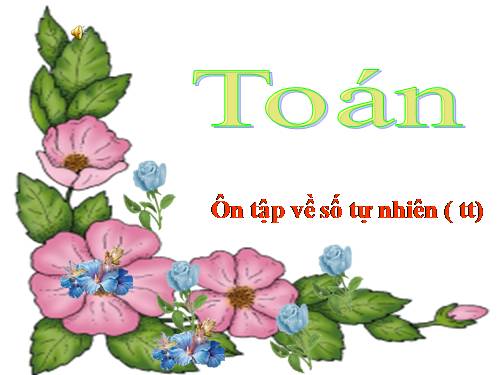 Ôn tập về số tự nhiên (tiếp theo)