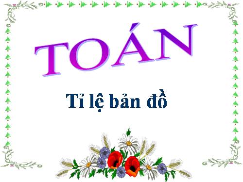 Tỉ lệ bản đồ