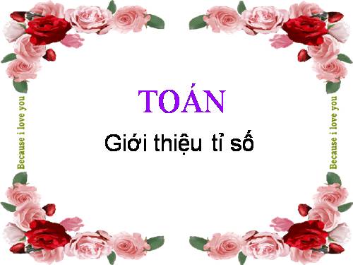 Giới thiệu tỉ số