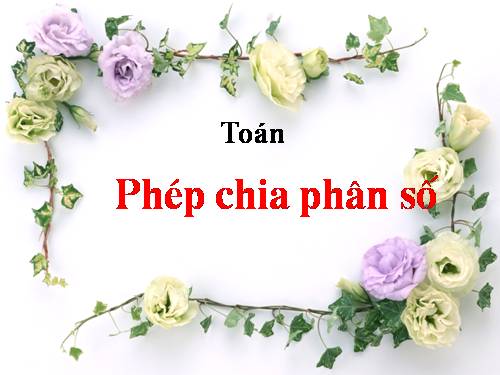 Phép chia phân số