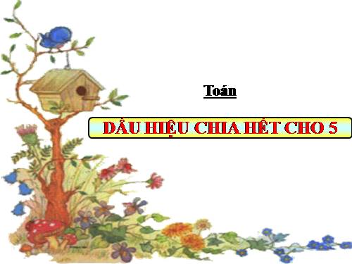 Dấu hiệu chia hết cho 5