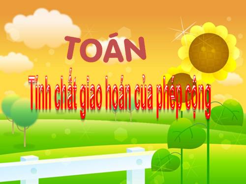 Tính chất giao hoán của phép cộng