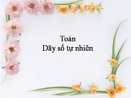 Dãy số tự nhiên