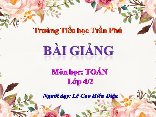 Phép trừ phân số (tiếp theo)