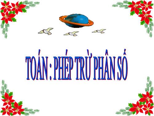 Phép trừ phân số