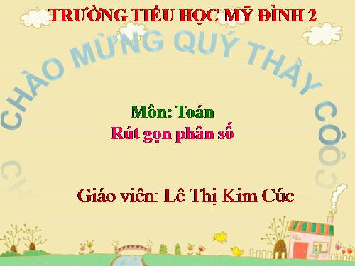 Rút gọn phân số