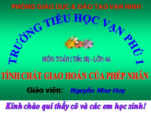 Tính chất kết hợp của phép nhân